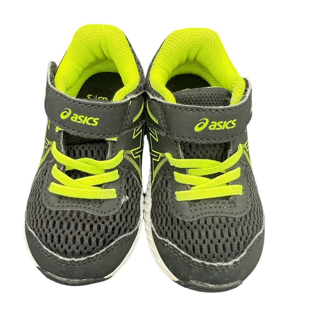 Asics Contend 7 Athletic Shoes 6 Black Lace Up Low Top Sneakers Infant Toddler